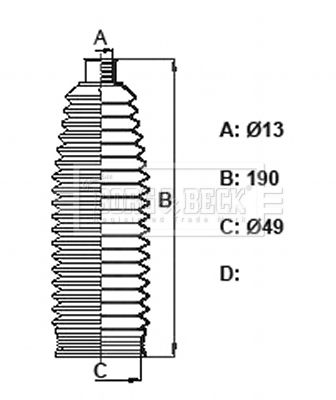 BORG & BECK Paljekumisarja, ohjaus BSG3449